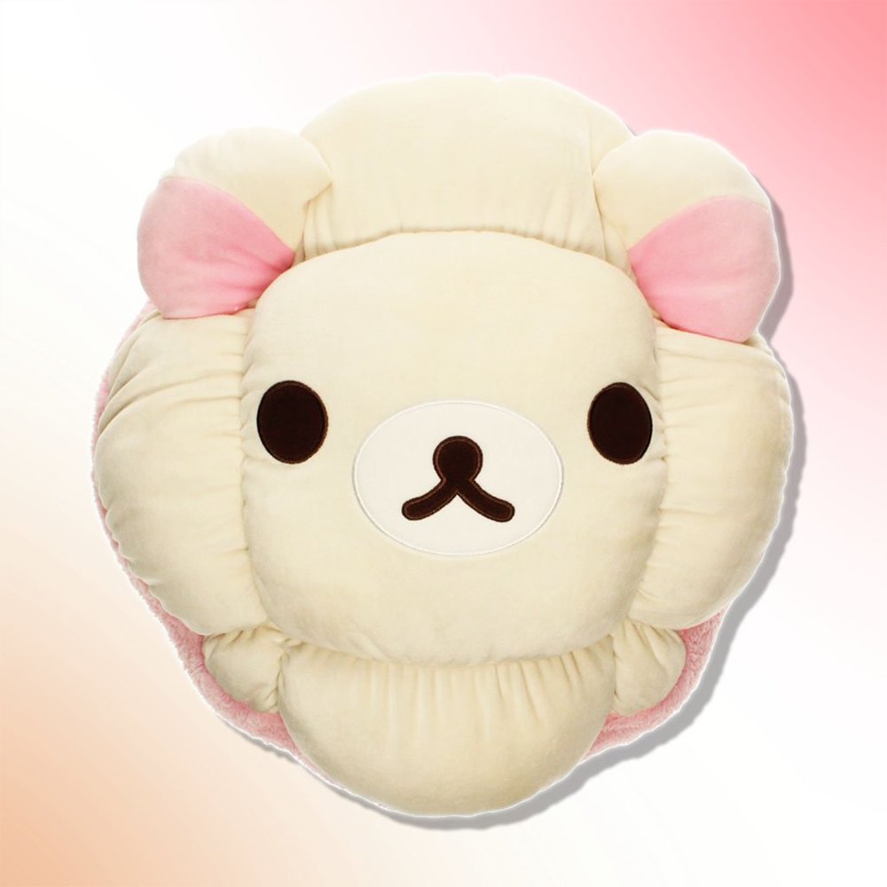 Rilakkuma Cream Puff Cushion - Korilakkuma Version